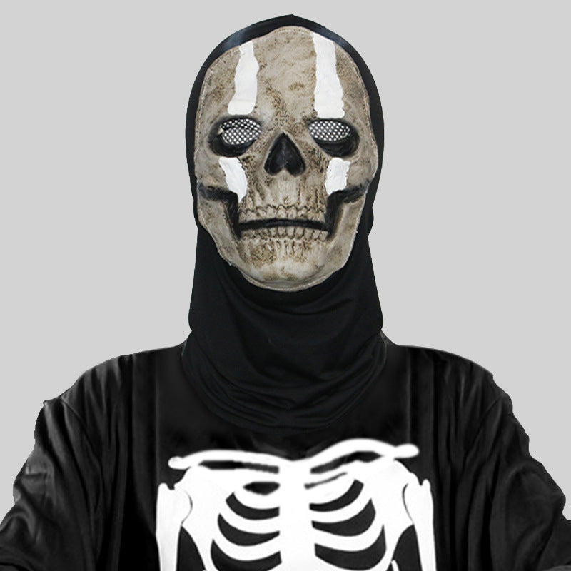 Scream Horror Mask with Hood – Halloween Costume for Adults and Teens